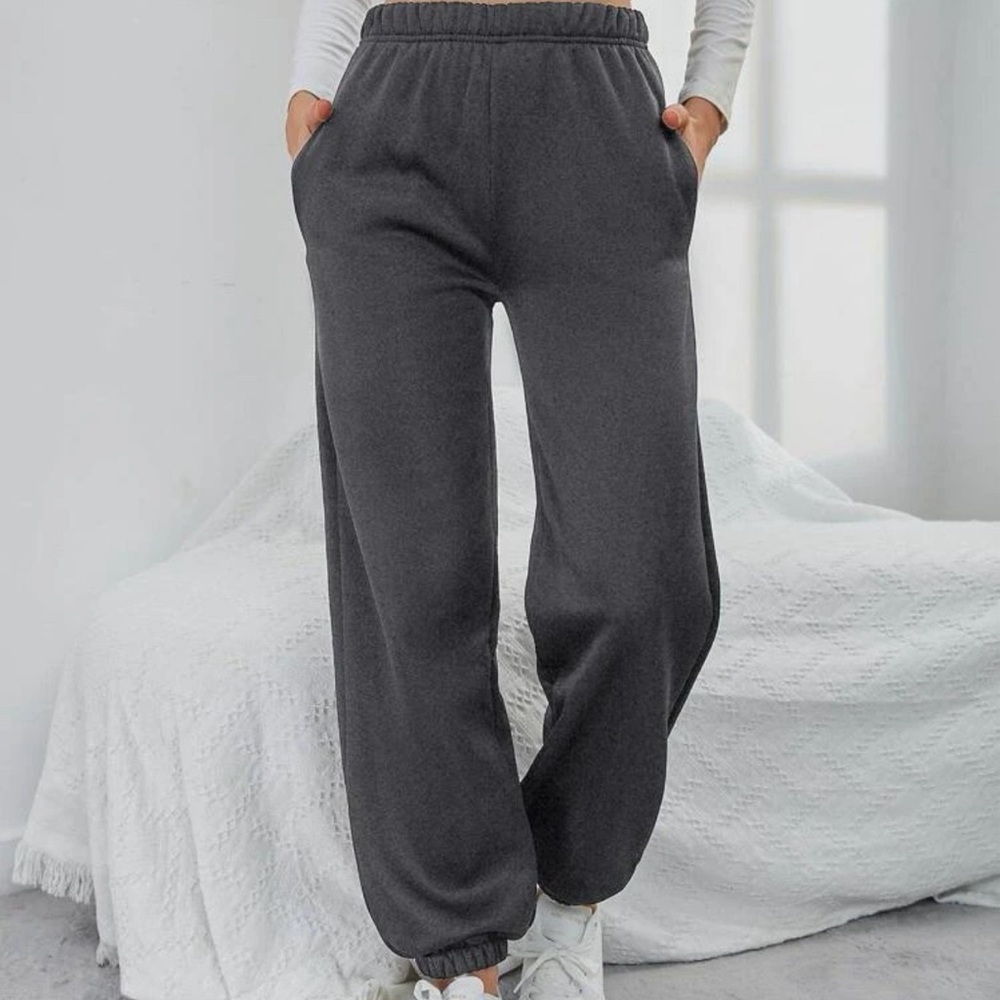 Gray trendy sweatpants